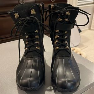 Sperry lace up zip up and strapped waterproof boots size 6 1/2